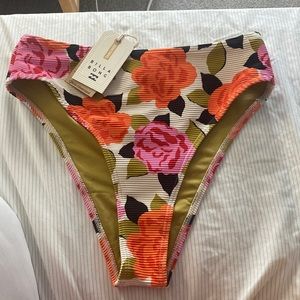 NWT Billabong Floral Bikini Bottoms